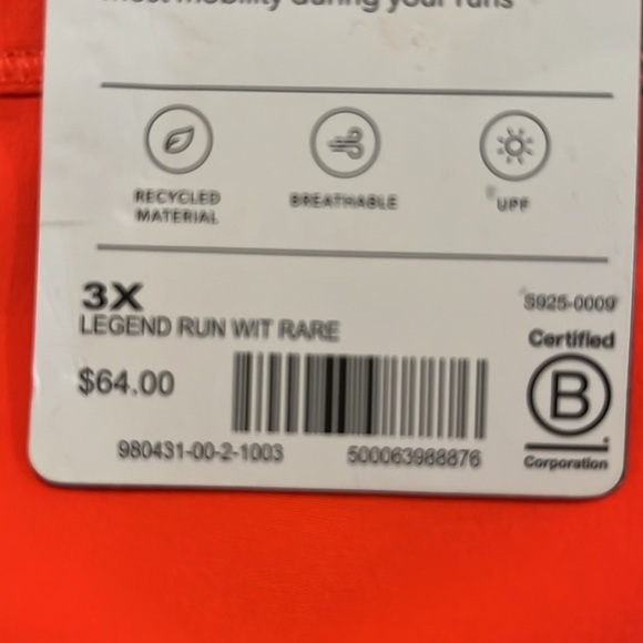 NWT Athleta Allyson Felix Legend Run With It Short Size 3X. - Picture 6 of 10